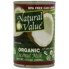 Natural Value Organic Coconut Milks 12x 13.5Oz