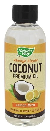Nature's Way - Always Liquid Premium Coconut Oil Lemon Herb - 10 oz.