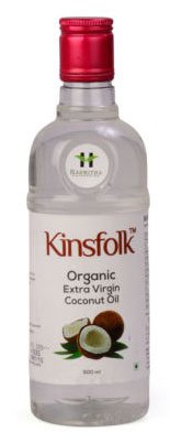 Kinsfolk Organic Extra Virgin Coconut Oil by Hasmitha - 500ml