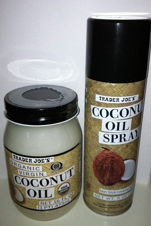 1 Trader Joe's Coconut Oil Spray + 1 Jar of Trader Joe's Organic Virgin Coconut Oil