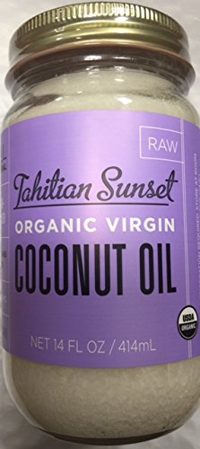 Tahitian Sunset Organic Virgin Raw Coconut Oil 14oz