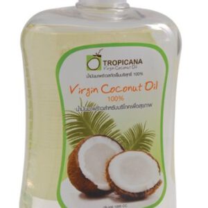 Tropicana Cold Pressed Coconut Oil Extra Virgin 100% High Lauric Acid Health Benefits Weight Loss Hair Growth 1000 Ml.