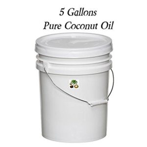 100% PURE Coconut Oil Wholesale 5 Gallon Bucket Bulk Buy (92 Degrees)
