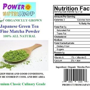 100% GROWN ORGANICALLY Japanese Matcha Green Tea Powder Classic Culinary Grade (For Blending & Baking) (20 kg (44 LB))
