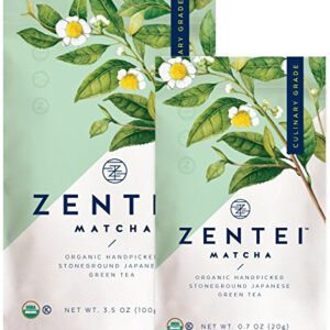 ZENTEI | Matcha Green Tea Powder | Organic Culinary Grade from Japan | Best for Lattes