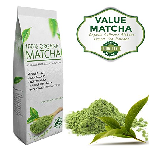 VALUE MATCHA – USDA Organic – Culinary Grade – Finest Quality – Perfect for Lattes and Frappes – Great for Beginners