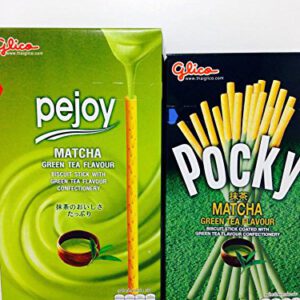 2 Flavours of Glico Matcha Green Tea - Pejoy Matcha Green Tea