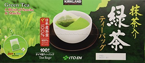 Kirkland Ito En Matcha Blend Japanese Green Tea-100 ct 1.5g tea bags (Pack of 6)