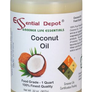 Coconut Oil - 1 Quart - 32 oz. - Food Grade