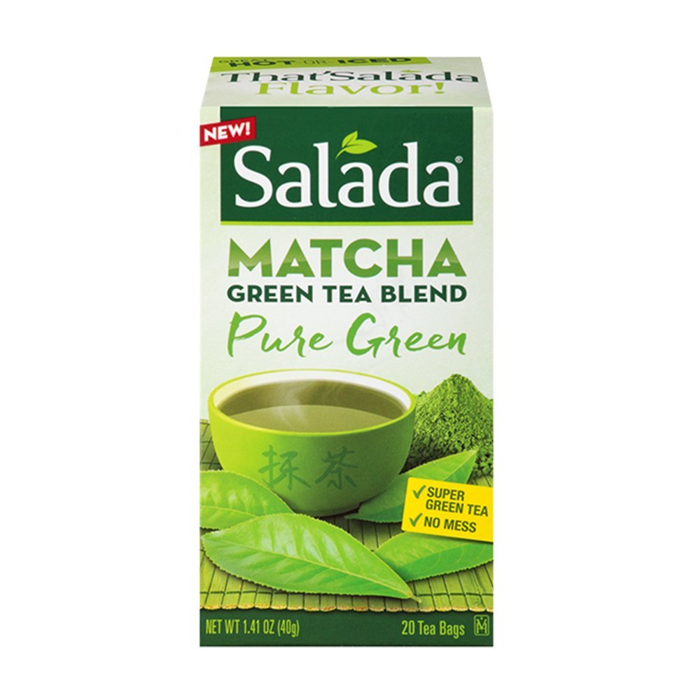 Salada Pure Green Matcha Green Tea Blend - 20 Count (6-Pack)