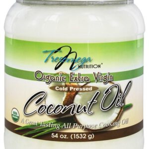 Tresomega nutrition Organic  Virgin Natural Cold pressed Coconut Cooking Oil 54 oz (1532g)