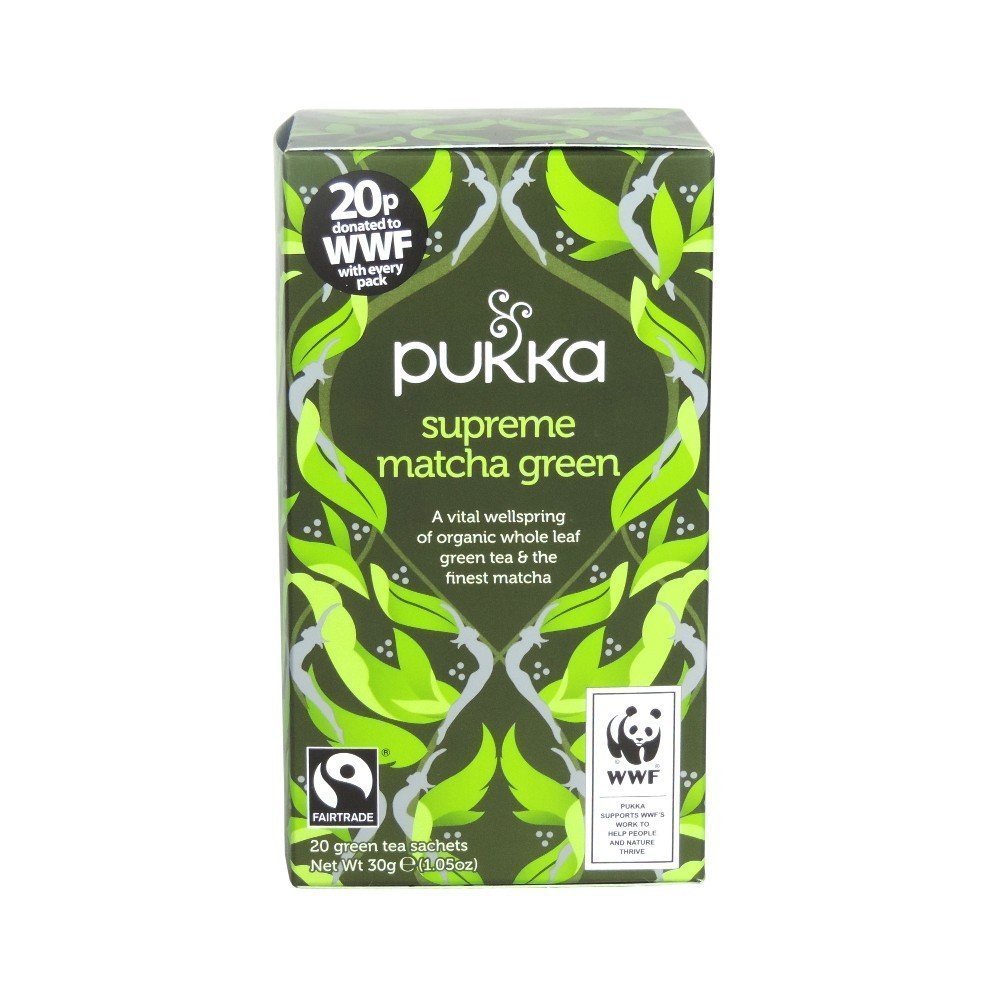 (2 Pack) - Pukka Herbs - Supreme Green Matcha Tea | 20 sachet | 2 PACK BUNDLE