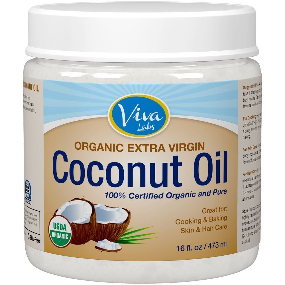 Viva Labs Organic Extra Virgin Coconut Oil - 16 Ounce (pack of 2)