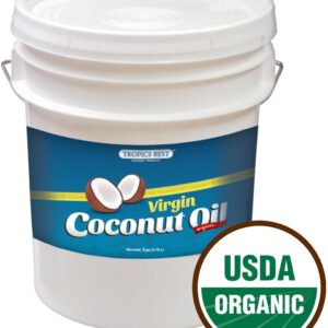 5 Gallon Coconut Oil - 100% USDA Certified Organic Virgin