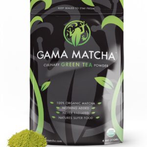 100% ORGANIC Matcha Green Tea Powder USDA Stone Ground (4 oz / 22 Servings) SUPER FOOD for Smoothies