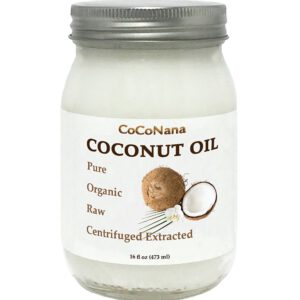 CocoNana Centrifuged Extracted 100% Organic Raw Extra Virgin Coconut Oil 16 oz