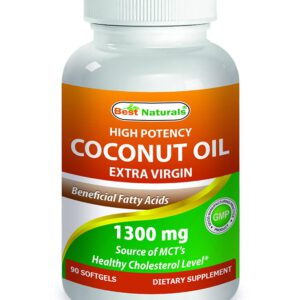 Best Naturals Extra Virgin Coconut Oil 1300 mg 90 Softgels