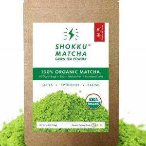 Shokku Organic Japanese Matcha Green Tea Powder (4 Oz