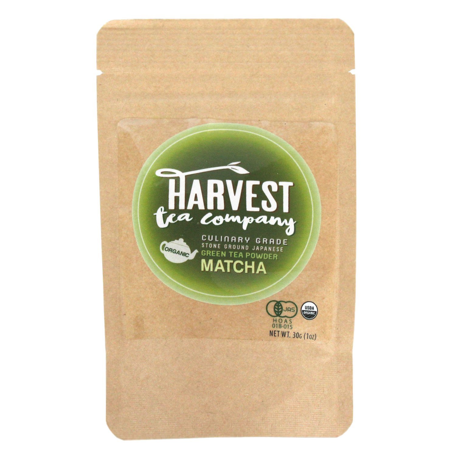 Harvest Tea Company Premium Japanese Organic Culinary Matcha Green Tea Powder (30g | 1oz)