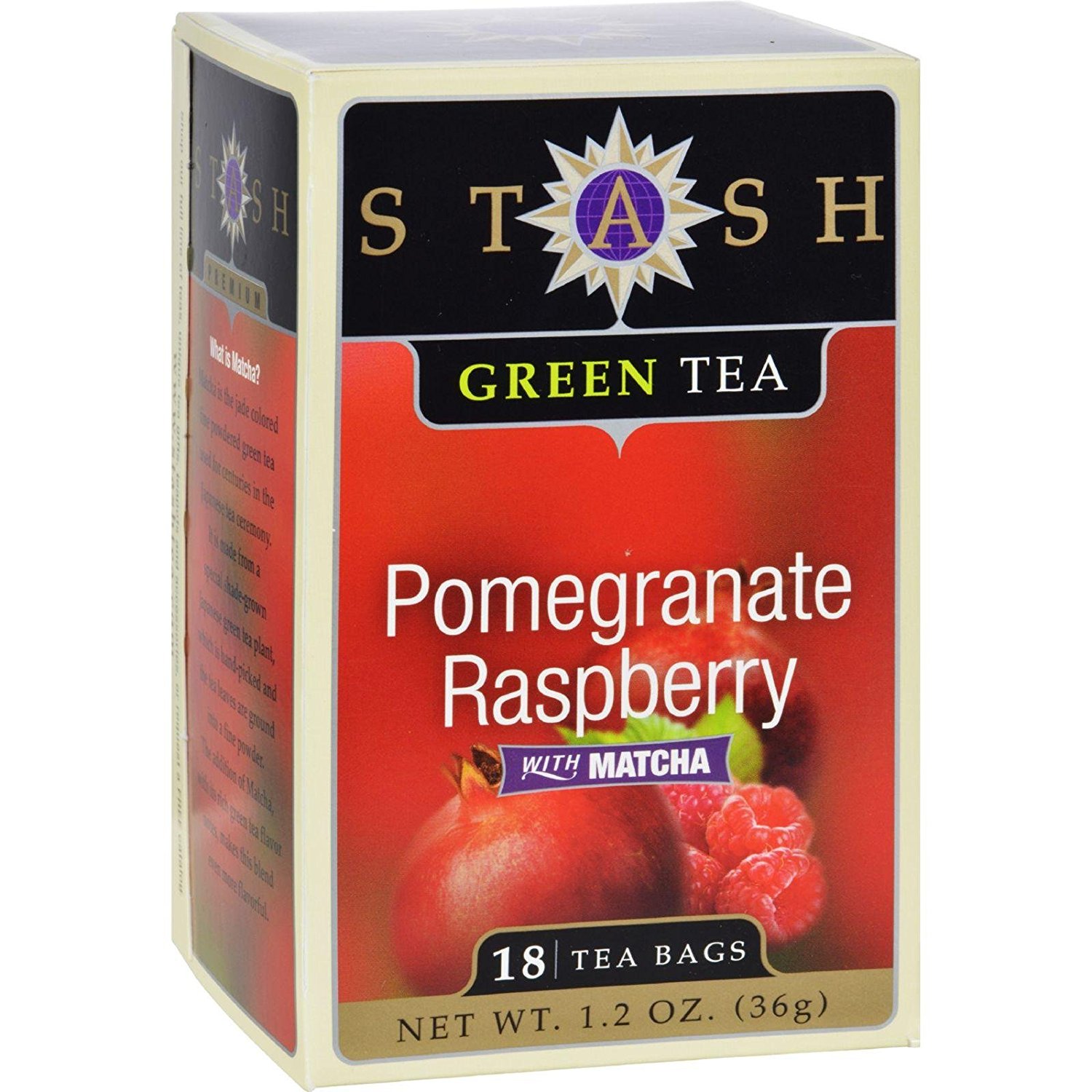 Stash Tea Tea Grn Pmgrnt Rspbry Matcha