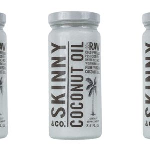 3 Pack of 8.5 fl oz. Skinny & Co. Extra Virgin Skinny Coconut Oil