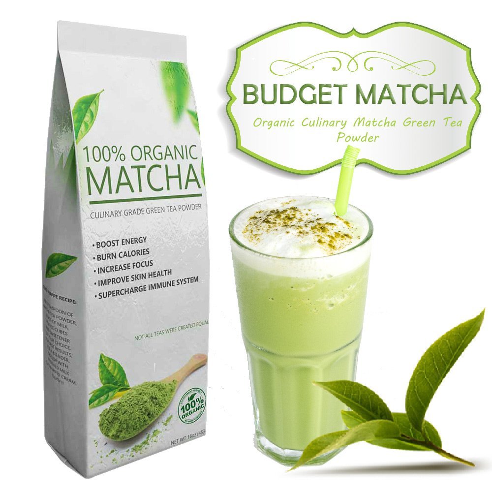 Budget Matcha – All-Natural – USDA Organic – – Ideal for Starters – Great Quality at Low Cost (16oz)