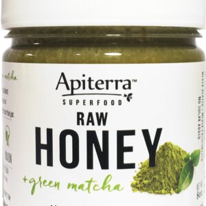 Apiterra Honey with Matcha Organic Green Tea Powder - 32 Ounce