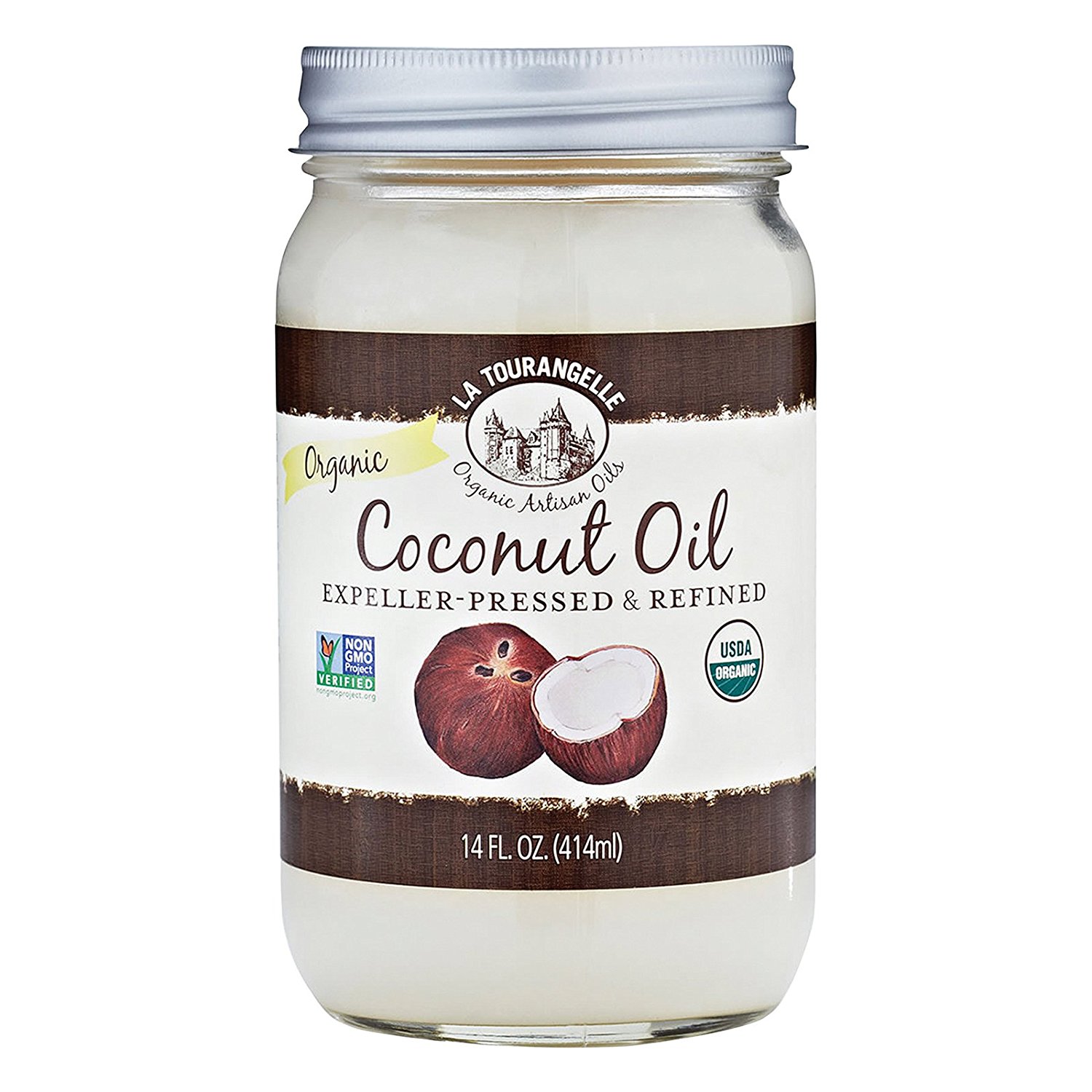 La Tourangelle Refined Coconut Oil - Case of 6 - 14 Fl oz.