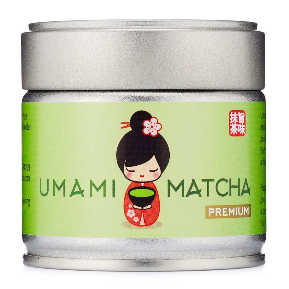 UMAMI MATCHA Green Tea Powder | PREMIUM Grade | The Best Ceremonial Matcha Available | Sipped in Authentic Japanese Tea Ceremony | 100% All Natural - Non-GMO - Pure 1st Harvest (1oz/30g tin)