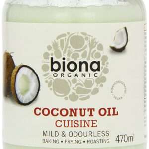 Biona Organic Coconut Oil Cuisine 470 ml (Pack of 3)
