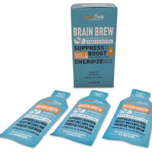 Travel Size Single Serving (15 pack) Brain Brew 2Go Premium MCT Oil C8