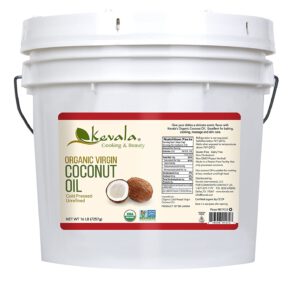 Kevala ORGANIC Extra Virgin Coconut Oil 16lb 2 Gallon