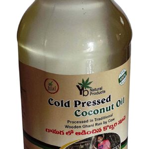 YB Natural Cold Pressed Organic Pure Coconut Oil- FSSAI Certified