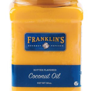 Butter Flavored Coconut Oil by Franklin's Gourmet Popcorn. 30 oz Tub.