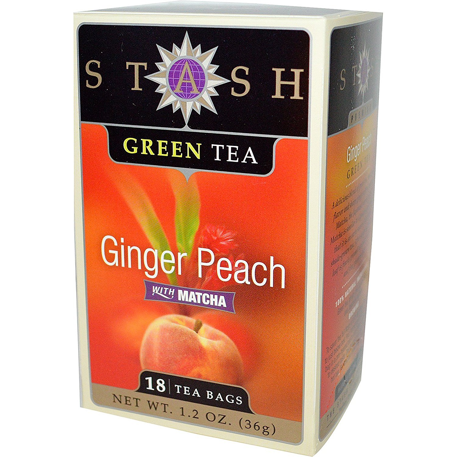 Ginger Peach Green Tea with Matcha