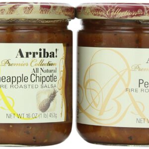 Arriba! Pineapple Chipotle Salsa and Peach Fresco Salsa Combo Pack