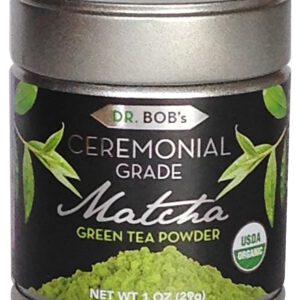 USDA Certified Organic Matcha Green Tea Powder Ceremonial Grade - 1.0 Oz (29 grams)