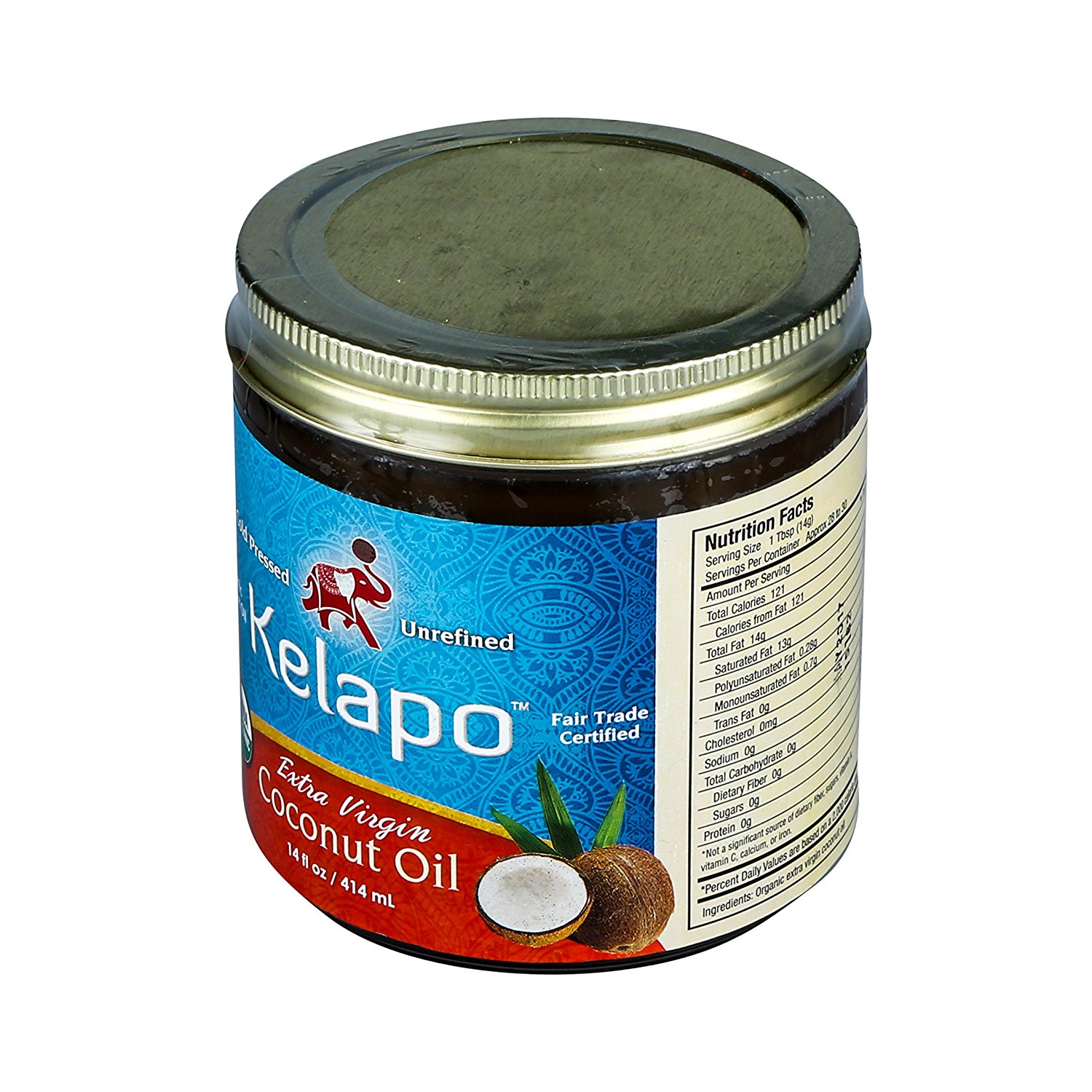 Kelapo Organic Extra Virgin Coconut Oil -- 14 fl oz